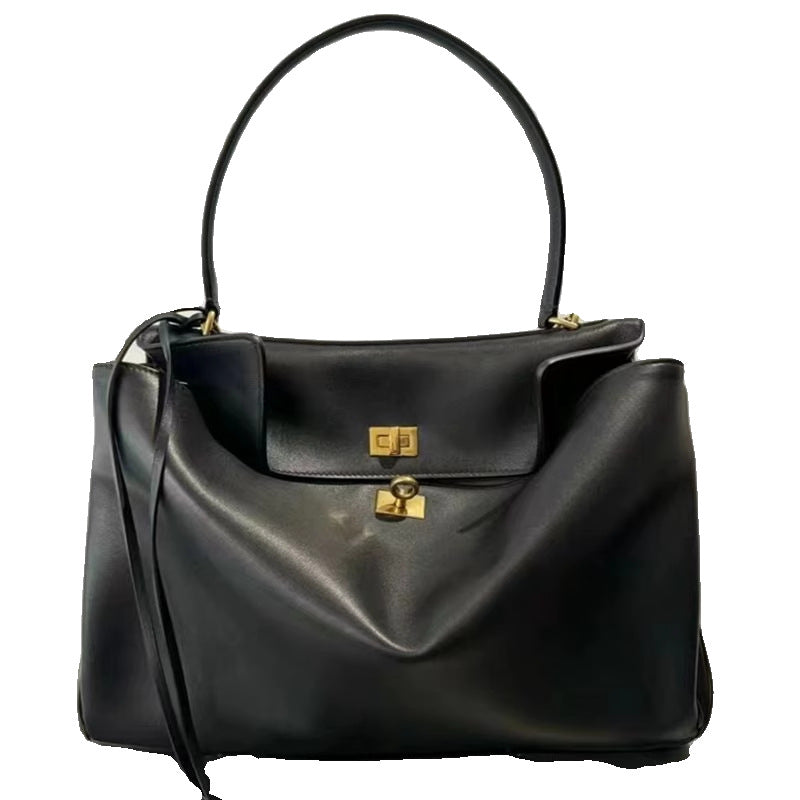 百搭高级感鳄鱼纹腋下凯莉包包女大容量拖特手提斜挎包一件代发