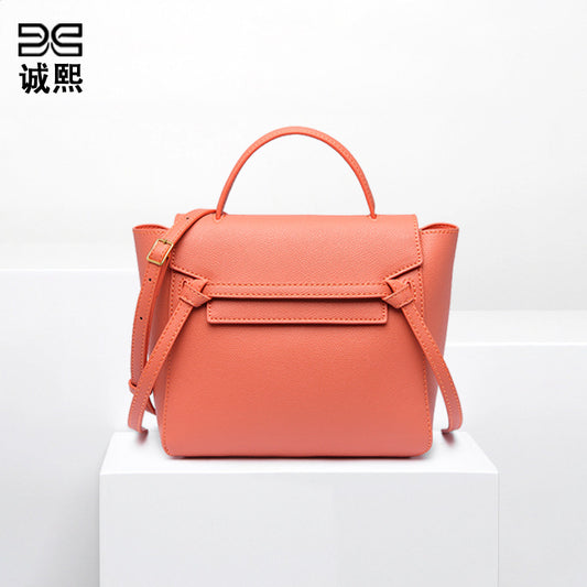 高级感洋气鲶鱼包女时尚简约大容量丝巾手提包百搭斜挎气质女神包