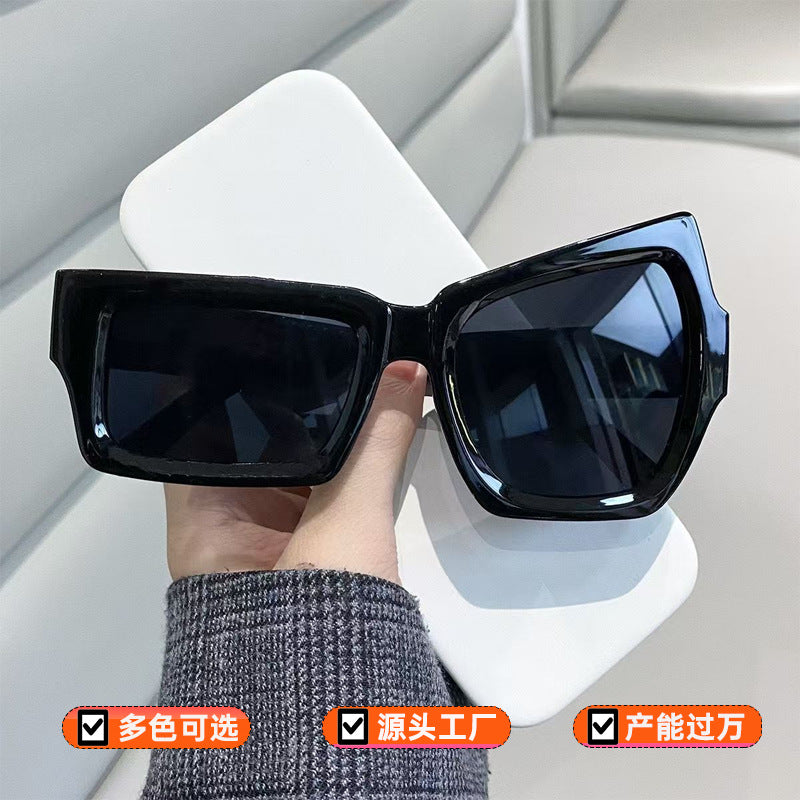 2025年新款挑眉墨镜女网红直播显白显脸小时尚搞怪太阳镜防紫外线