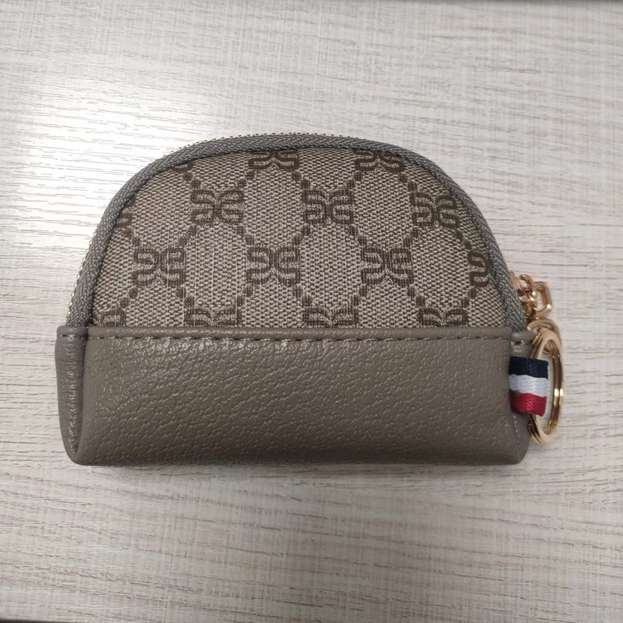 2025春季 女包欧美印花女零钱包钱夹PVC撞色小拉链包包 一件代发