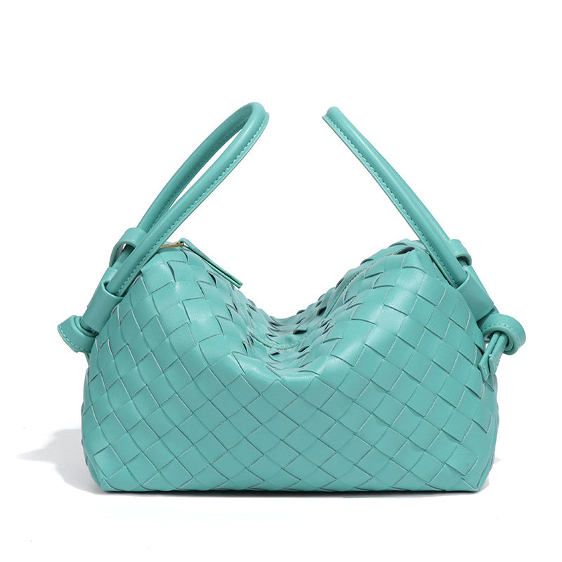 外贸新品手提相机包小众设计手工编织枕头包个性潮流单肩斜挎女包