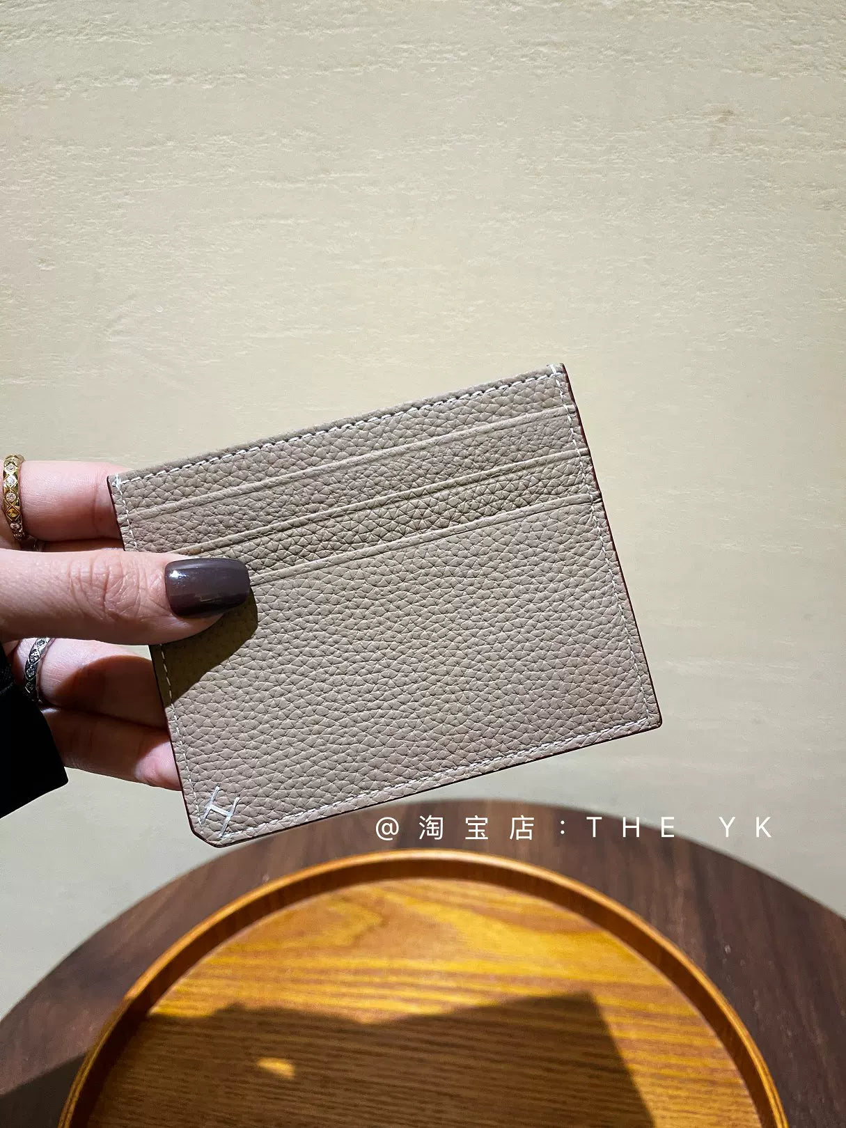 2025新款H薄款卡包一片式荔枝纹双面卡夹证件卡套男女通用零钱包