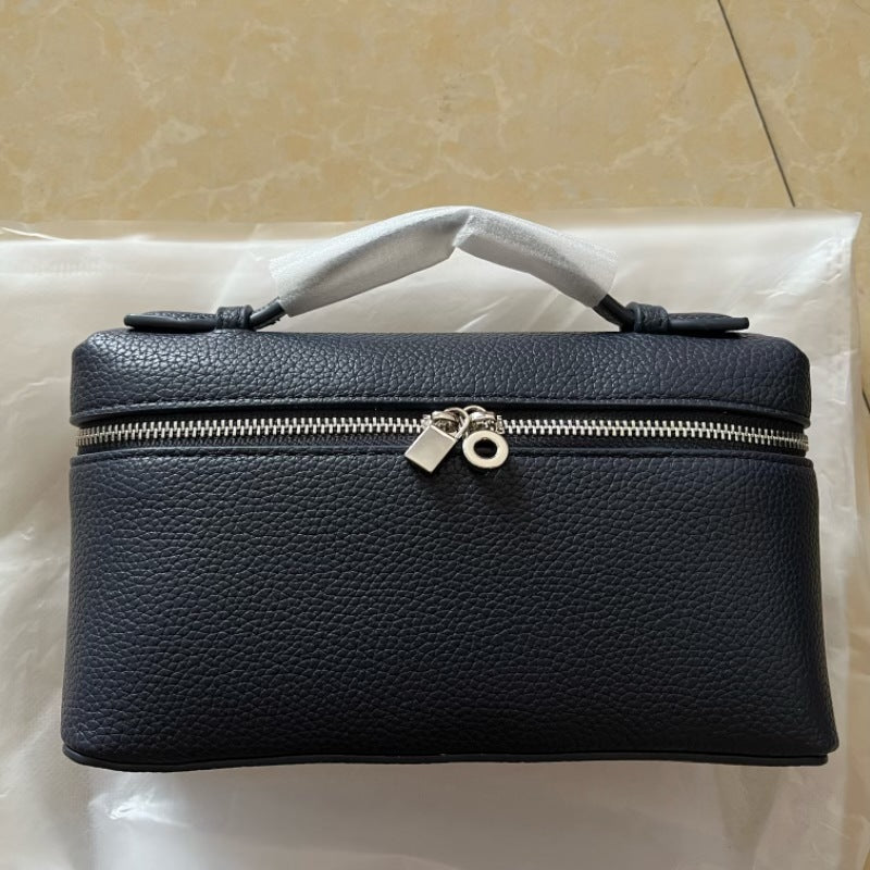 跨境LP饭盒包lp19盒子包真皮女包gigi同款piana手提单肩斜跨包女