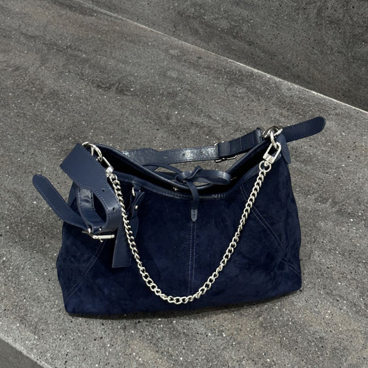 小众2024新款秋冬磨砂麂皮腋下包高级感大容量单肩斜挎托特包包女