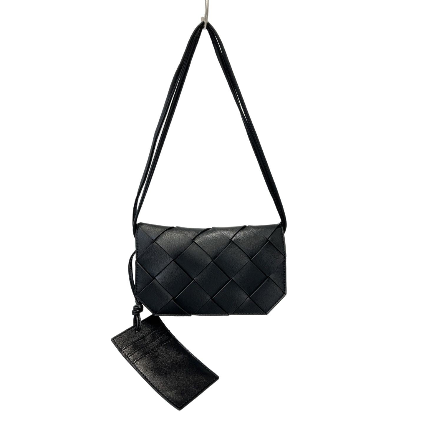 新款潮流真皮手工编织夹子包跨境肩带单肩斜挎厂家直销手机包