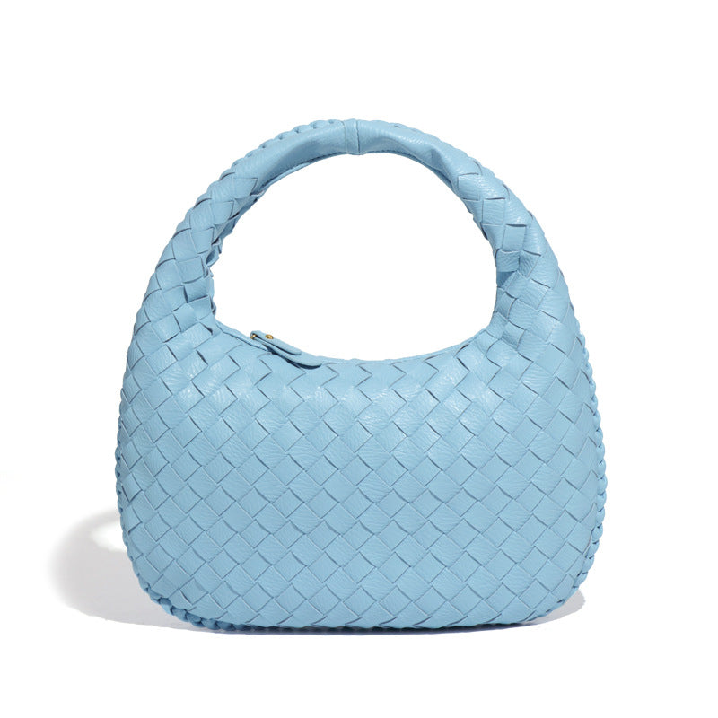 包包女2025新款编织包欧美复古菜篮子腋下包手提单肩手拎包 外贸