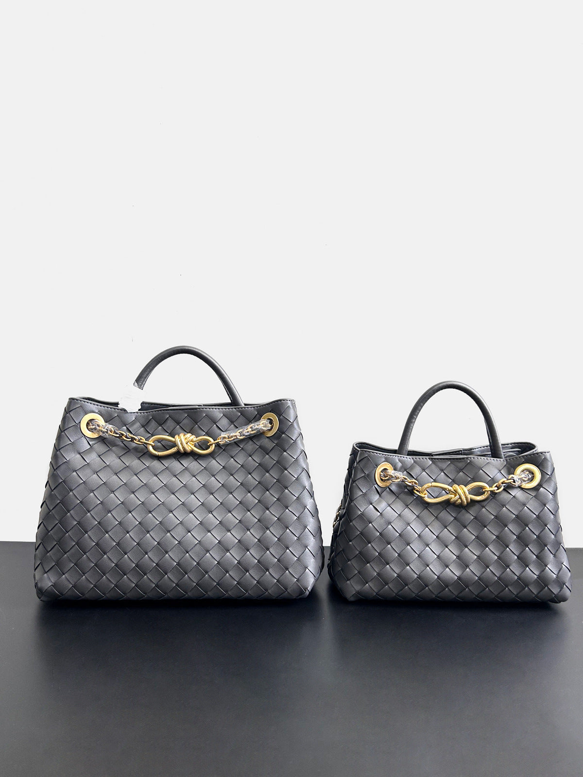 2024夏季新款编织蝴蝶结大容量真皮双肩女包单肩斜跨手提包