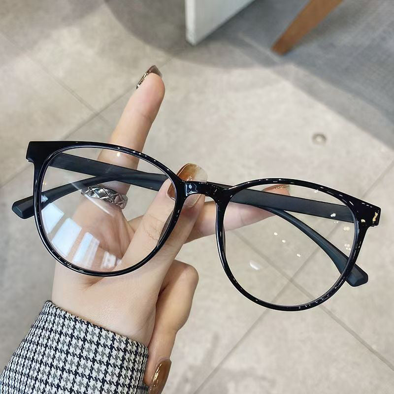韩系显白眼镜框女网红同款素颜拍照百搭高级感防蓝光近视眼镜配镜