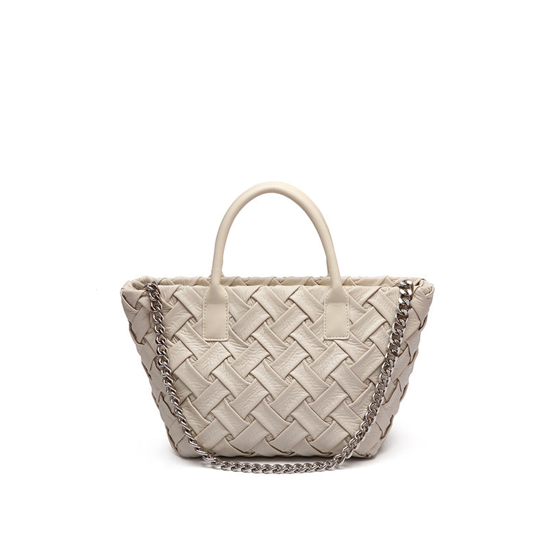 夏季新款菜篮子手工编织包包女简约休闲手提包小众腋下单肩斜跨包