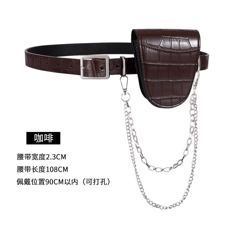腰带女配西装链条潮ins腰包装饰连衣裙子收腰时尚百搭牛仔裤皮带