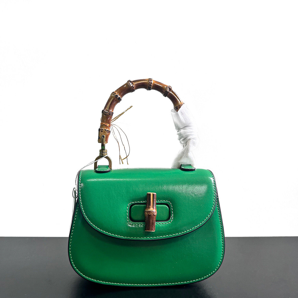 小众设计竹节手提马鞍包包女2023新款今年流行高级感单肩斜挎包夏