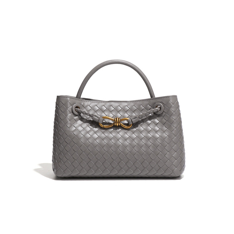 外贸女包跨境2025新款手工编织包复古休闲单肩斜挎包大容量手提包