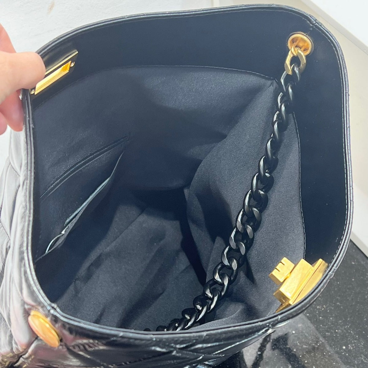 头层牛皮小香风链条托特包流浪包真皮腋下包大容量通勤单肩斜挎包