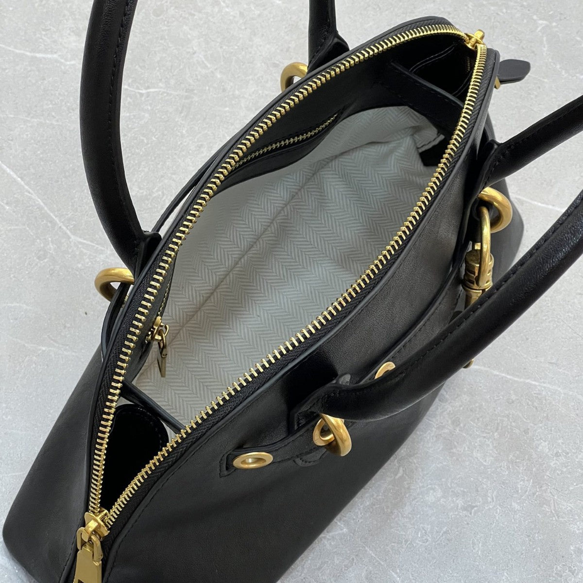 植鞣皮复古贝壳包女手提保龄球包包高级感真牛皮单肩斜挎波士顿包