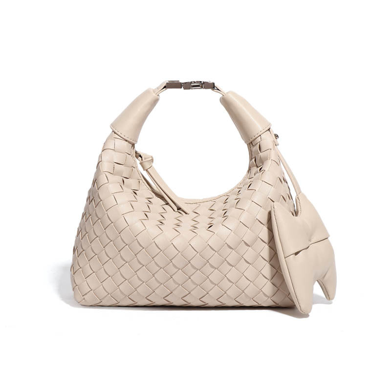 包包女2025新款手工编织包跨境手提饭盒包质感潮流休闲单肩斜跨包