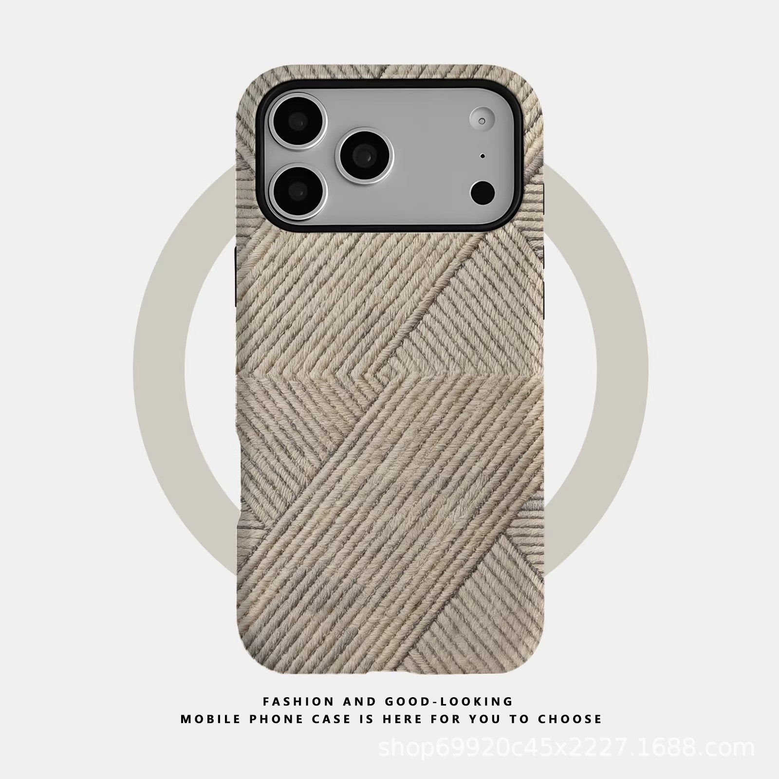 跨境爆款条纹纹理适用苹果17Promax手机壳iPhone16磁吸15菲林壳14