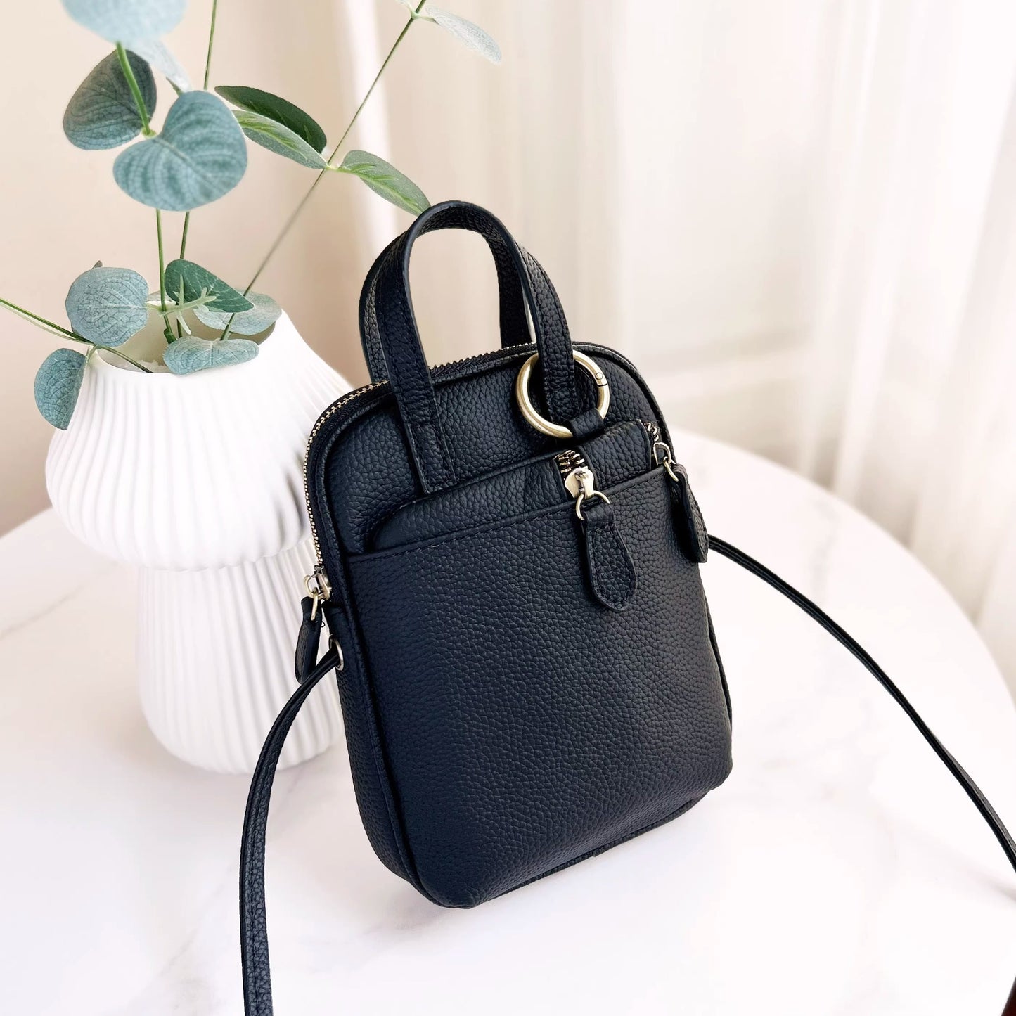 新款零钱钥匙包软皮文艺复古迷你小包包2024真皮手机包女斜挎小包