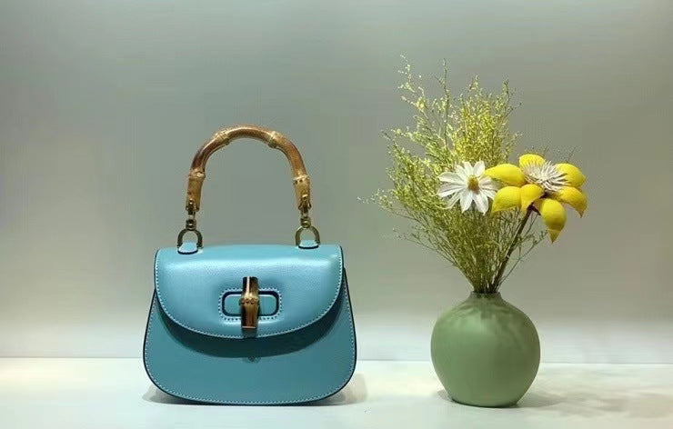 包包女夏季2022新款小众设计竹节包马鞍包单肩斜挎手提包优雅