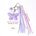 量大价优跨境热销闪粉蝴蝶兔子小铃铛包包挂件挂饰钥匙扣挂杯子挂