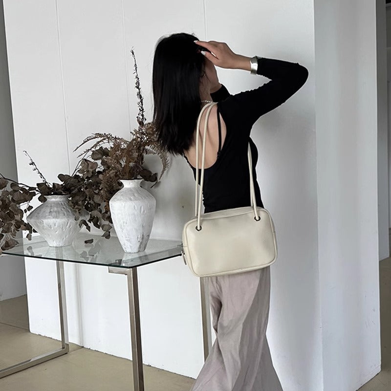 轻便简约邮差包包大容量ins潮酷托特包牛皮大容量单肩包女通勤包