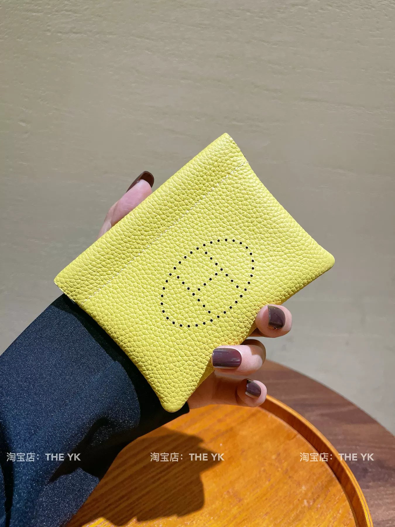 H家真皮零钱包togo牛皮镂空卡包车钥匙口红收纳包迷你精致证件包