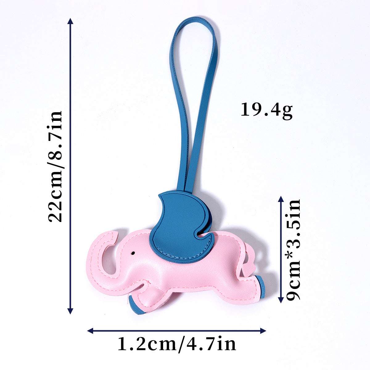 工厂批发定制时尚热销牛角包扣仿真皮挂饰挂件钥匙扣装饰品包包挂