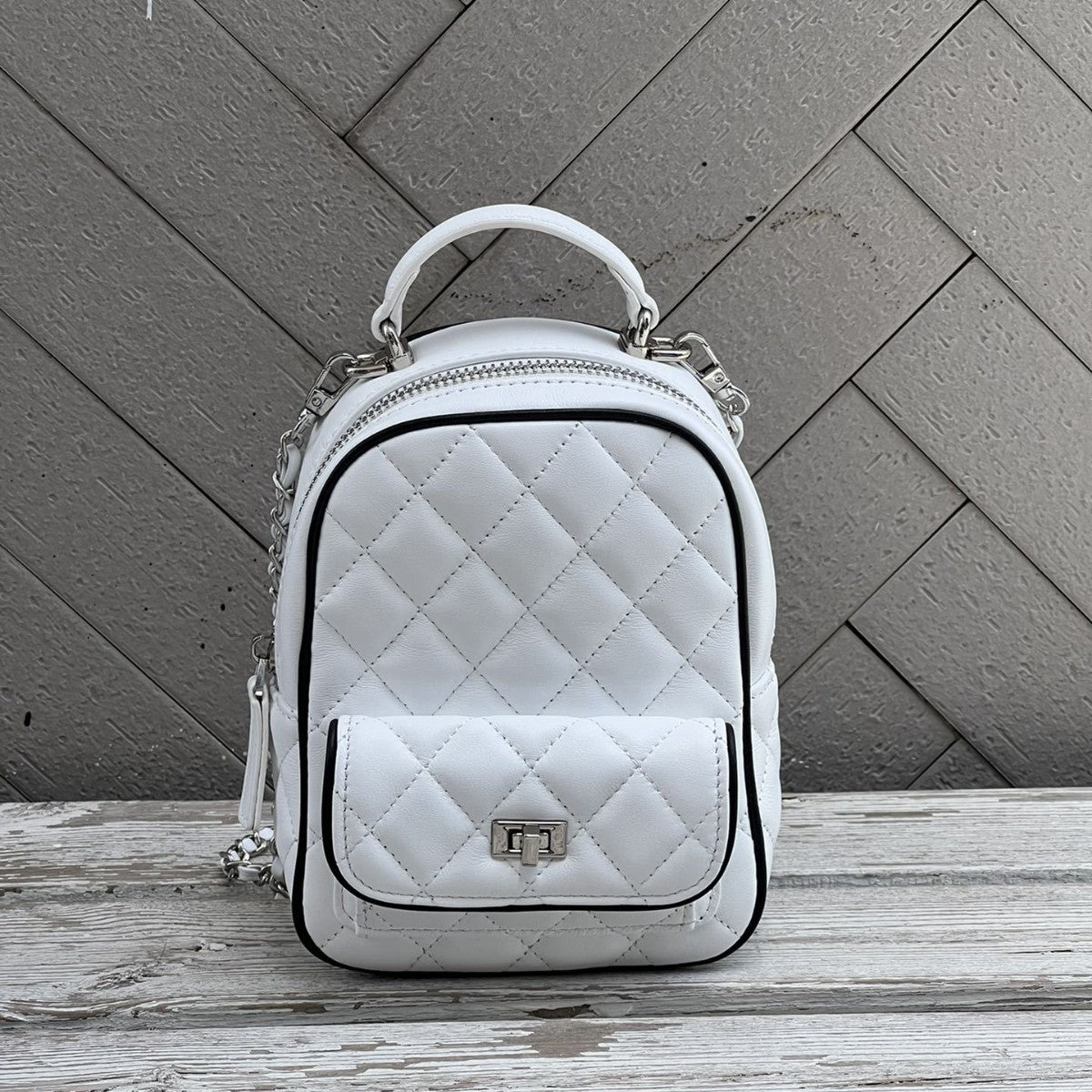 高级感小众菱格双肩包包女2025新款时尚百搭双肩书包单肩旅行包潮