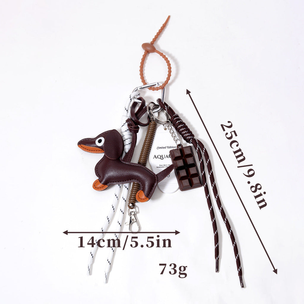 量大价优跨境热销腊肠狗棒球巧克力亚克力挂牌包包挂件挂饰钥匙扣