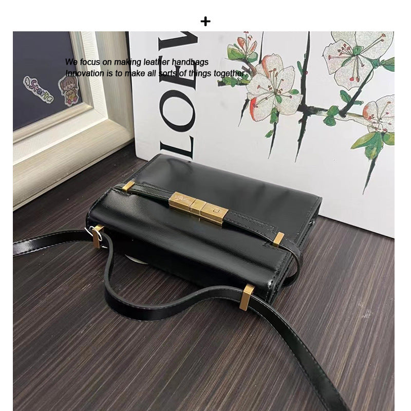 头层牛皮包包女2024新款爆款真皮高级感单肩腋下斜挎通勤通勤小包