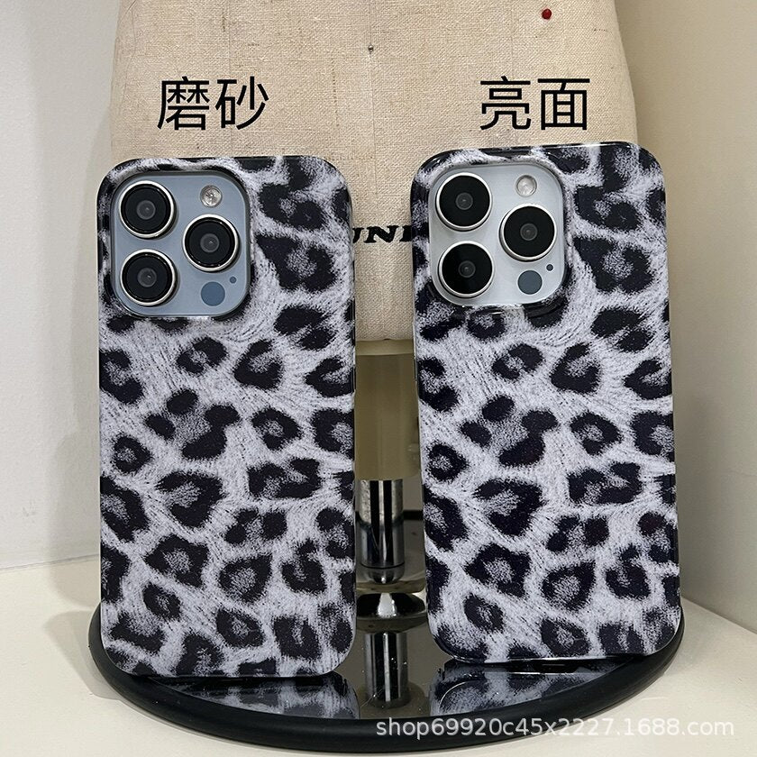 跨境爆款潮款豹纹适用苹果17Promax手机壳iPhone16菲林壳15女生14