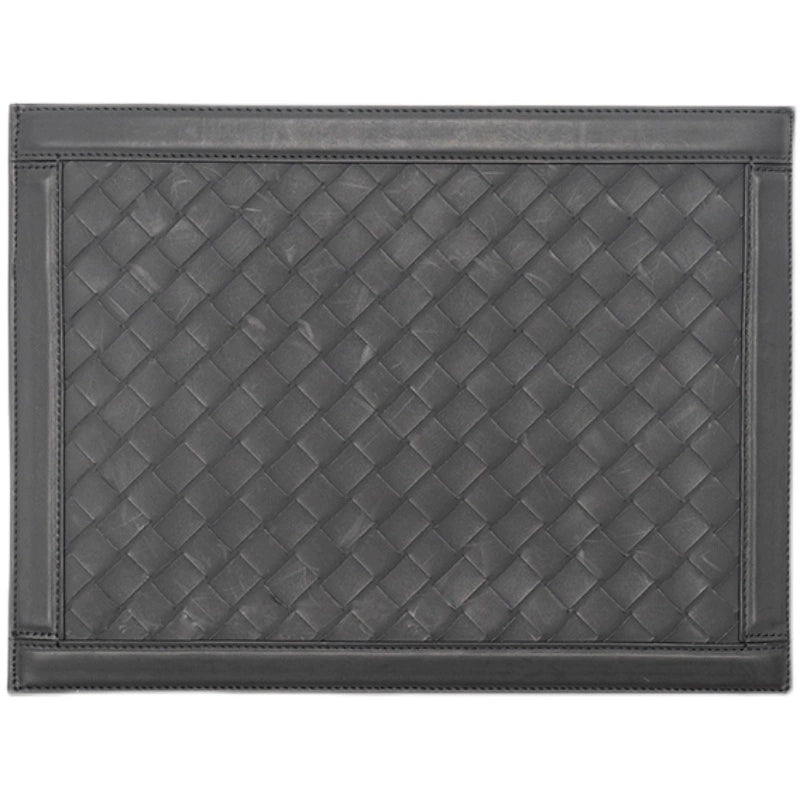 X&BV超薄特大号编织手拿包男真皮休闲大容量时尚平板ipad包手包男