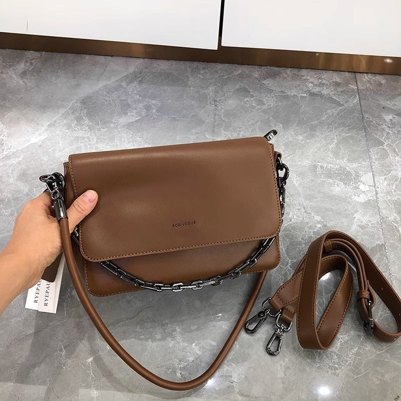 韩包潮流质感休闲包女2024新款洋气简约链条单肩包斜挎小方包潮
