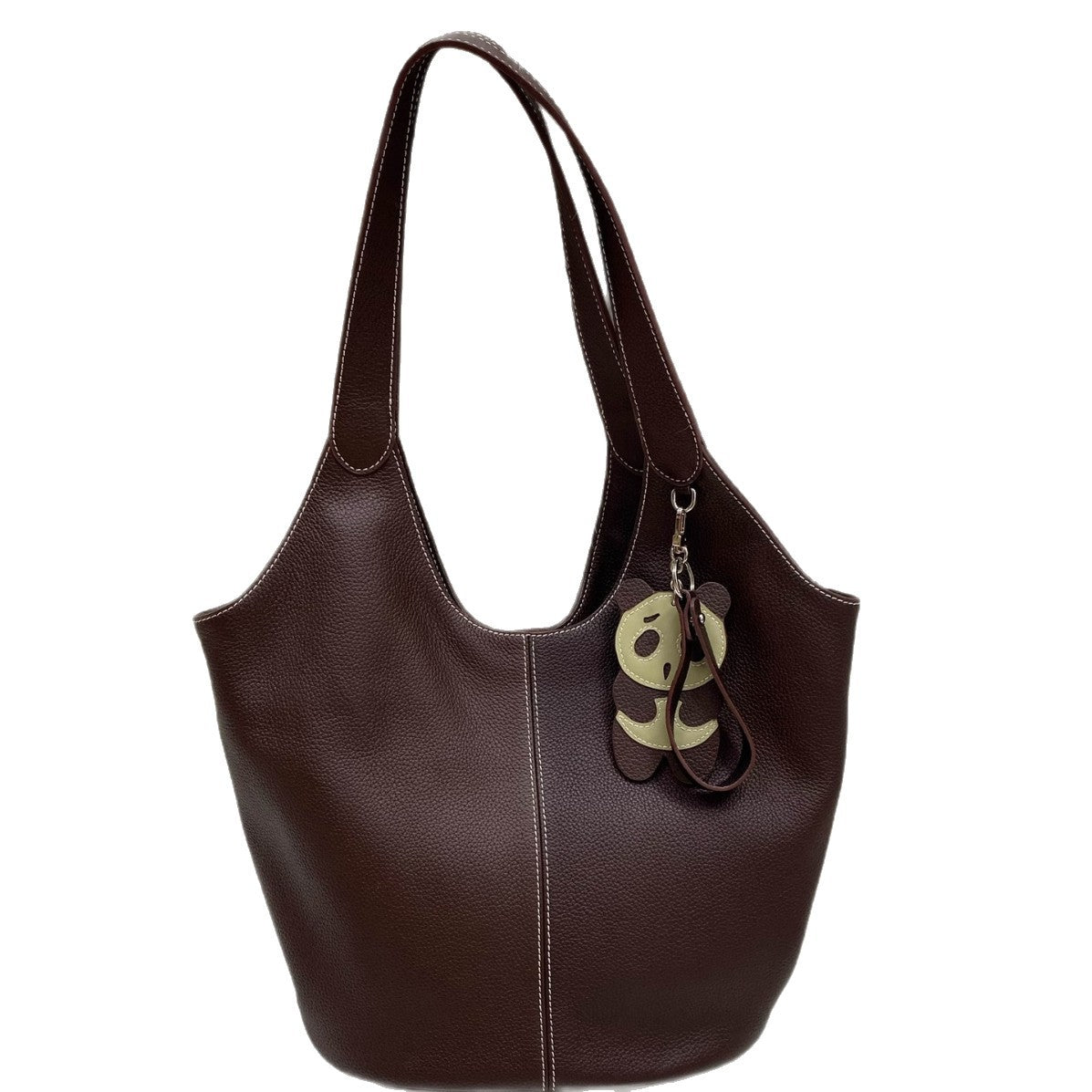 品牌剪标无原包装高端大容量包蜡线TOUGO头层牛皮全钢五金托特包