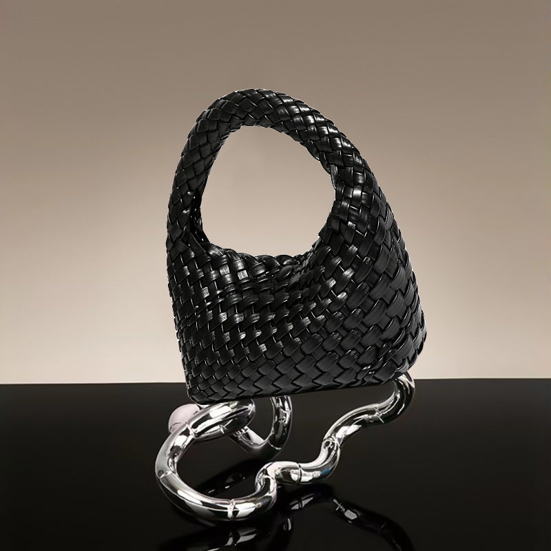 工厂编织菜篮子女包小巧复古休闲单肩斜挎饭盒包手提女包一件代发