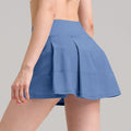 lulu高腰网球裙女假两件防走光户外瑜伽健身短裙裸感速干运动短裙