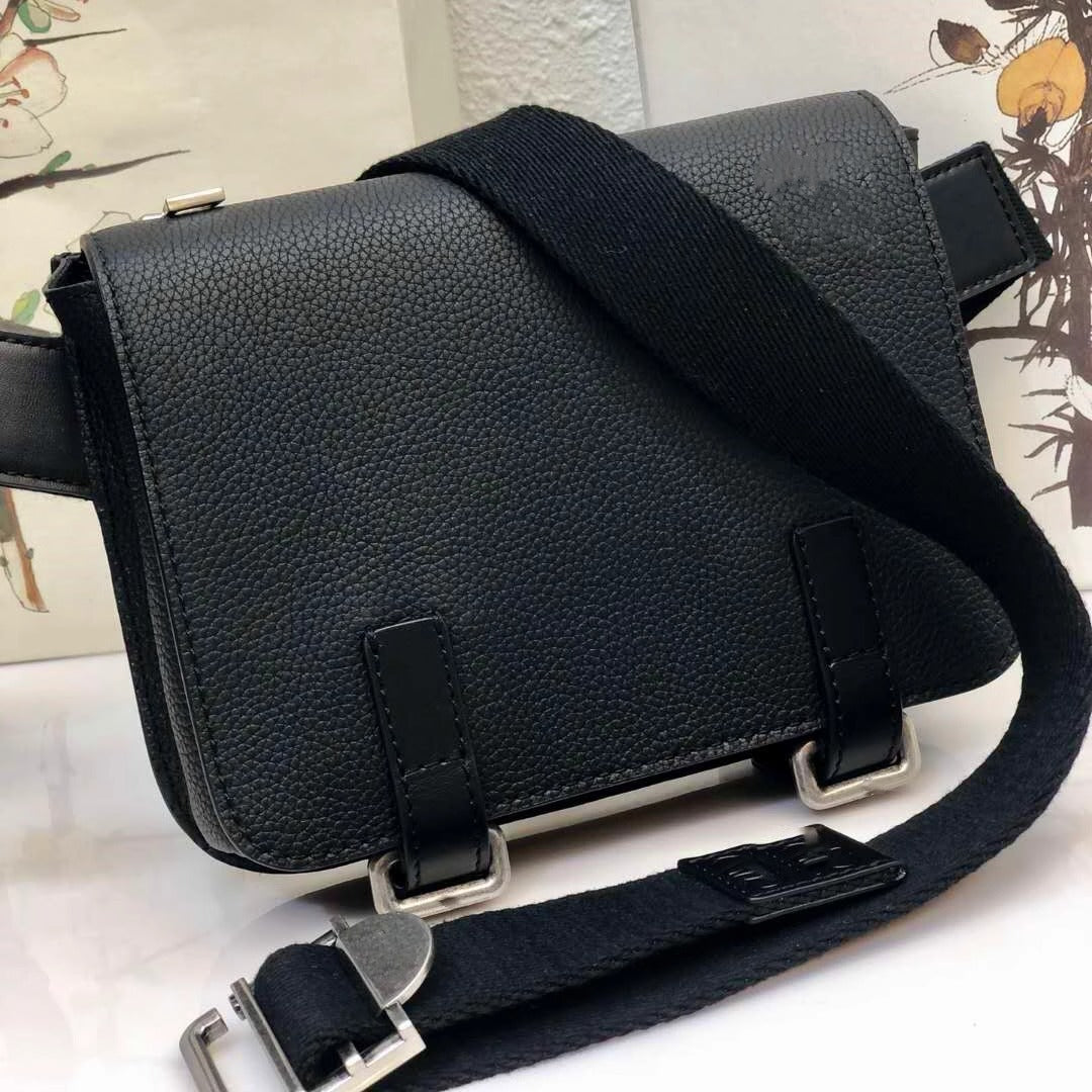 罗家男士单肩包斜挎包男款puzzle邮差包男包胸包小牛皮背包男