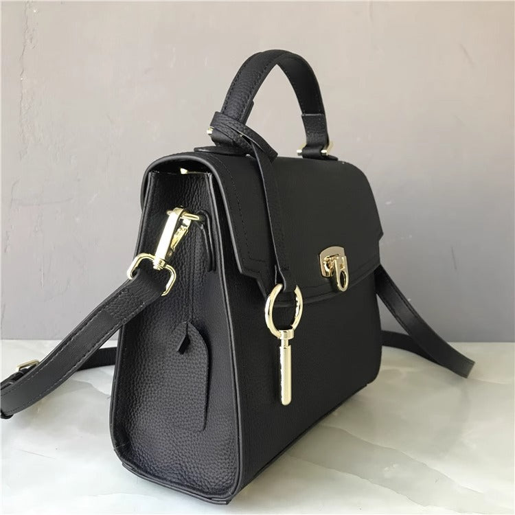 外贸女包togo头层牛皮凯莉手提包女网红新款潮小众时尚单肩斜挎包