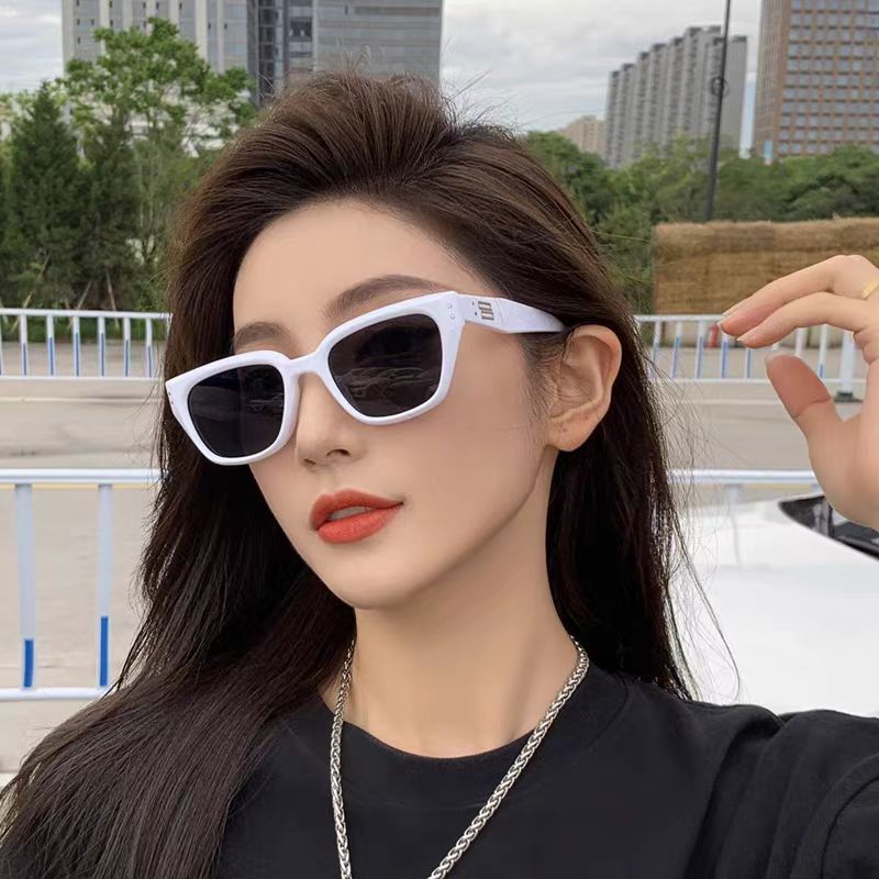 2024年时尚gm墨镜高级感潮流方框太阳镜女网红出街显脸小太阳眼镜