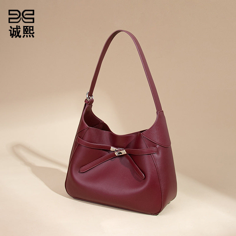 高级感百搭子母托特包复古潮流大容量手提女包小众单肩腋下凯利包