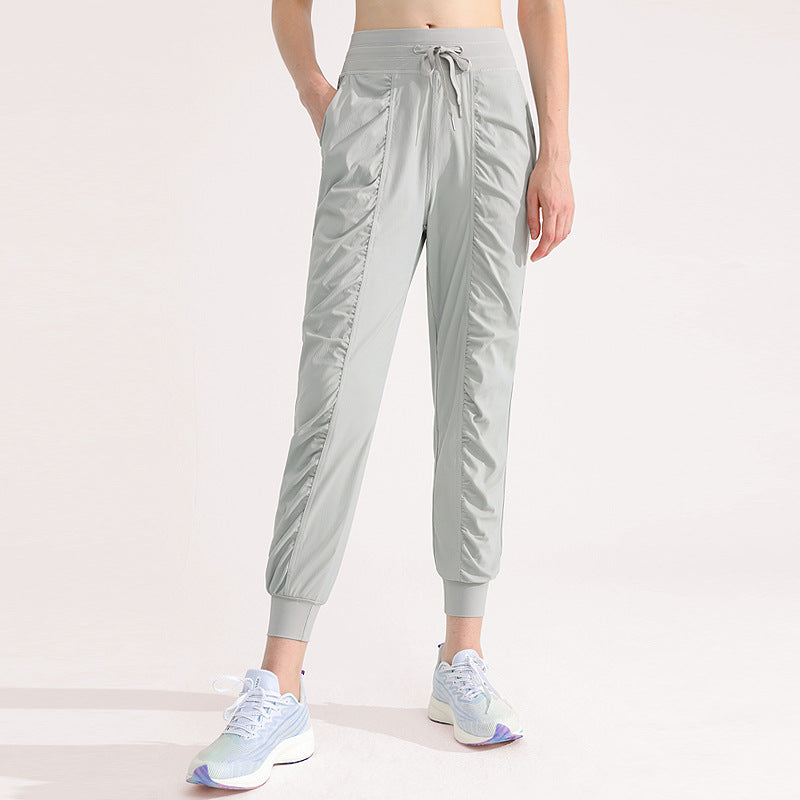 新款透气宽松运动裤女士跑步训练长裤显瘦休闲瑜伽健身裤束脚卫裤