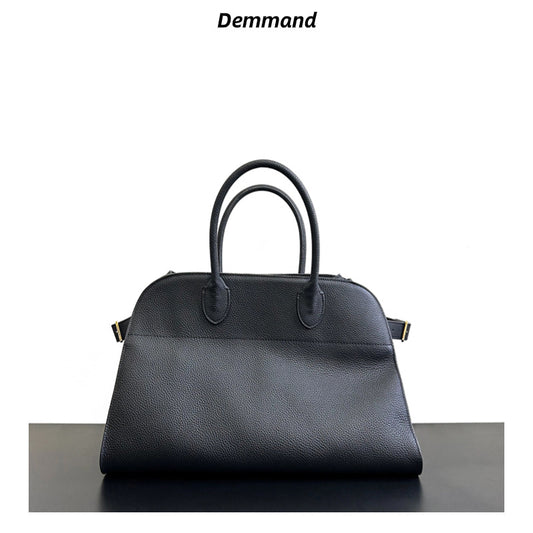 手提大容量包包女2023新款真皮复古公文托特包小众质感电脑通勤包