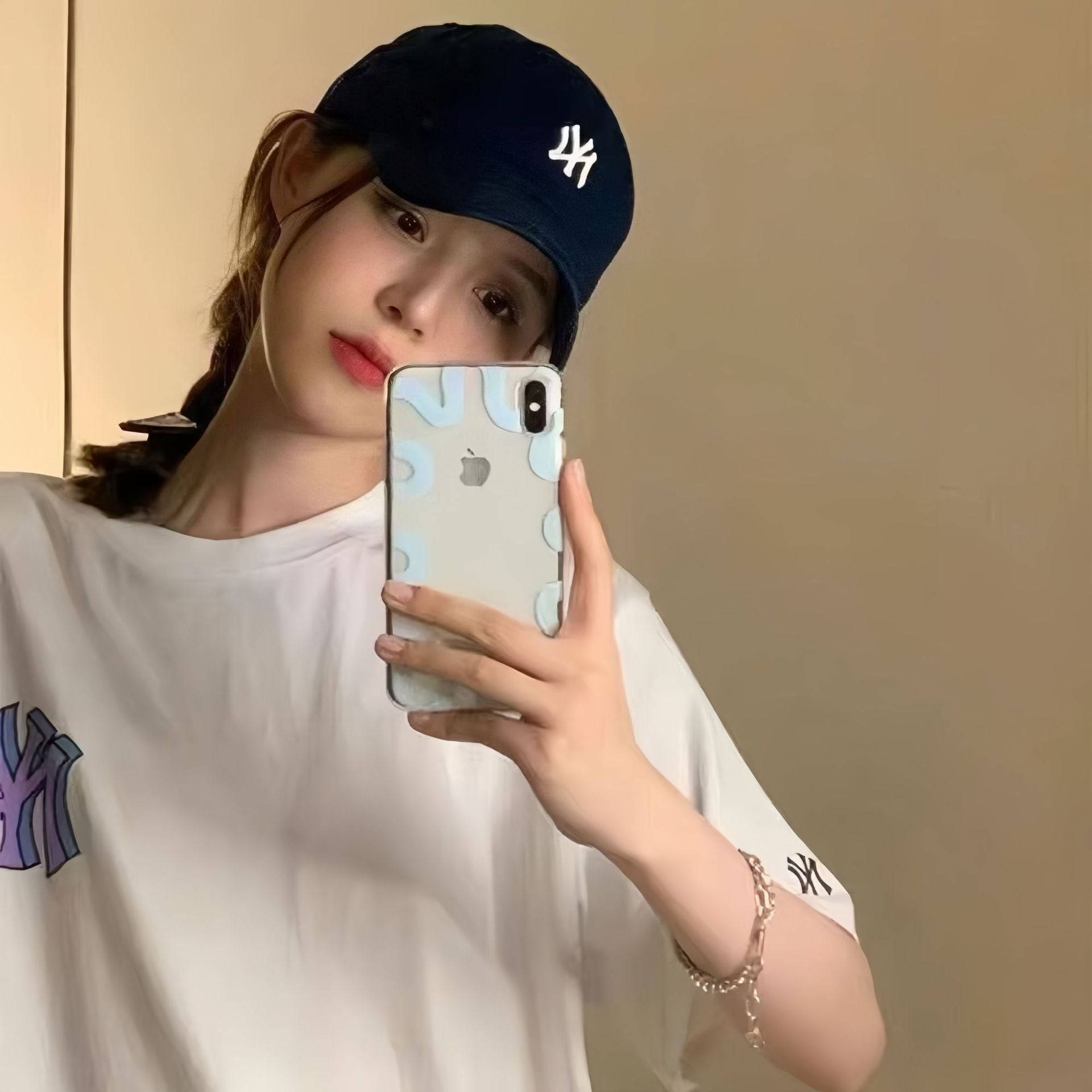2025年新款大标男女百搭ny遮阳帽软棉质la小标棒球帽MLB同款批发