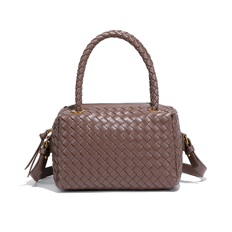 秋冬新款安可拉手提包潮流手工编织包包款时尚枕头包单肩斜挎女包