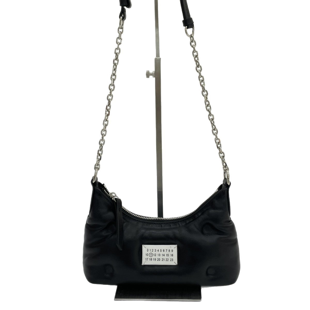 小众设计云朵褶皱羊皮饺子包女春夏新款链条数字女包单肩腋下包