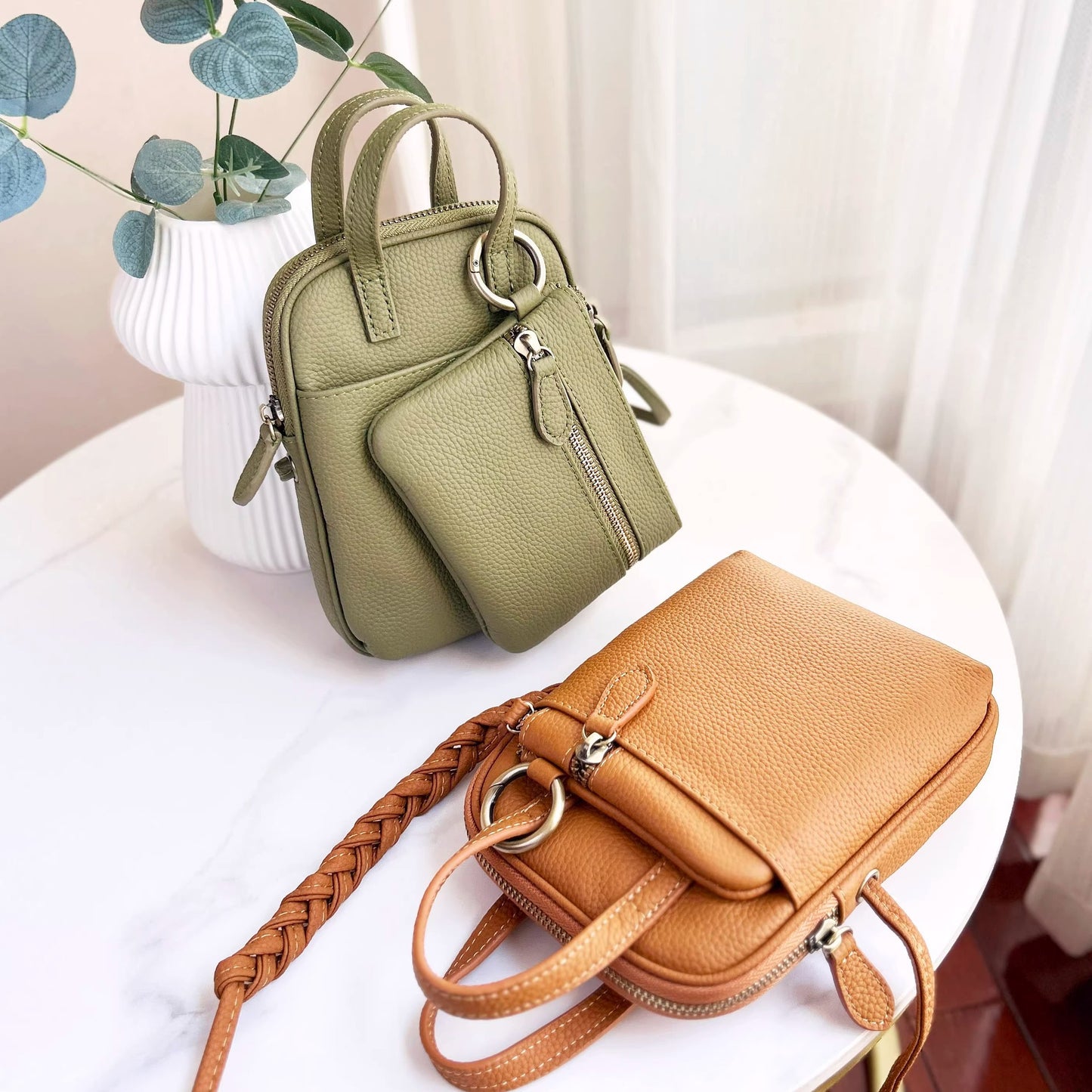 新款零钱钥匙包软皮文艺复古迷你小包包2024真皮手机包女斜挎小包