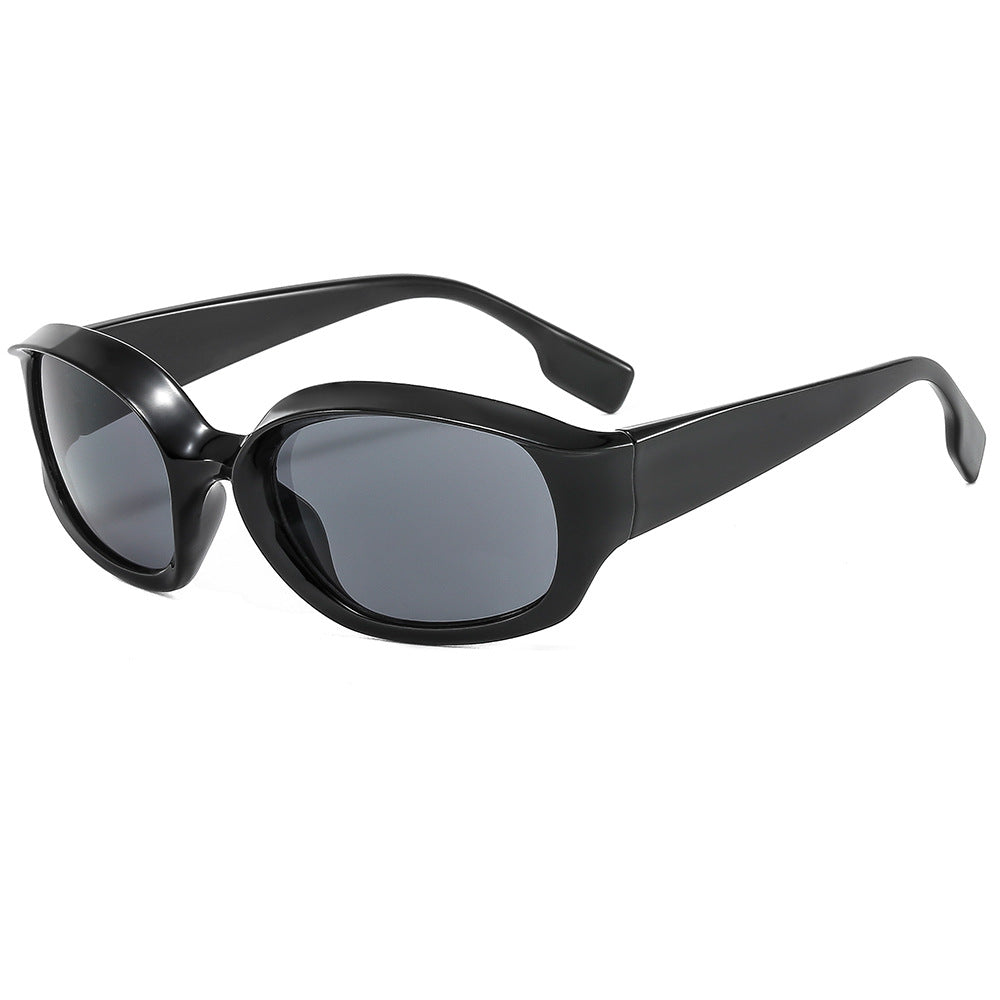 PC全框塑料牙太阳镜 海洋片果冻色防紫外线墨镜厂家现货跑量眼镜
