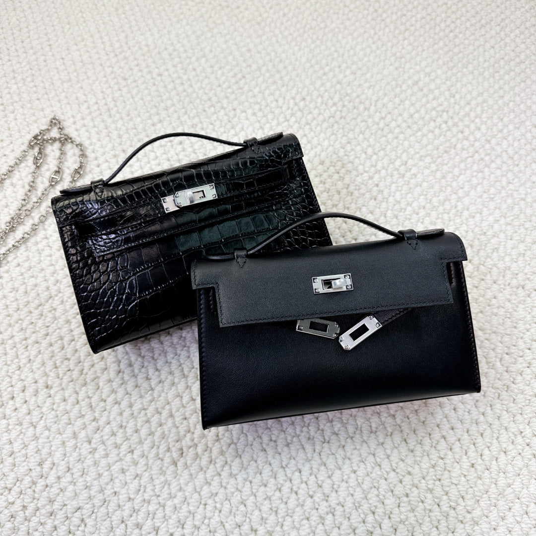 轻奢女包2025新款swift一代凯莉包mini链条包手提包单肩斜挎包