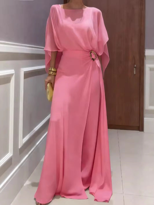 2026 跨境欧美新款雪纺+连体裤两件套