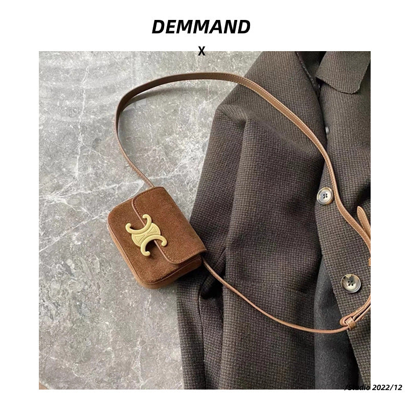 复古高级感腋下包包女2023新款秋冬时尚简约小方包通勤百搭单肩包