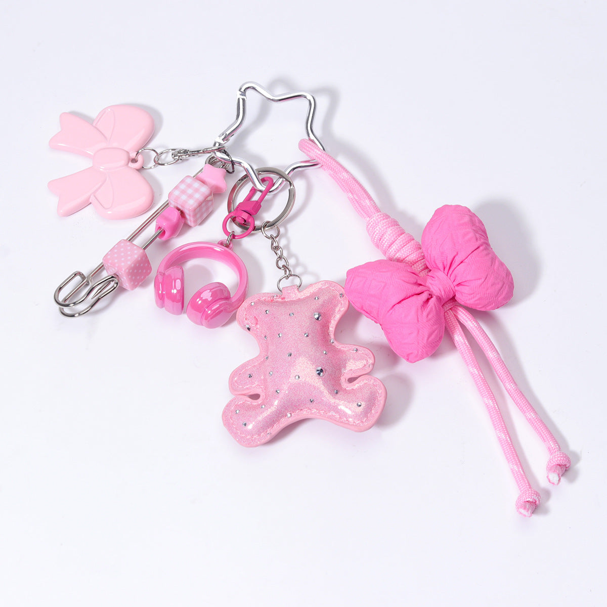 爆款包挂义乌现货diy包包网球拍PU鱼挂件miu系包挂绳子手机链配饰